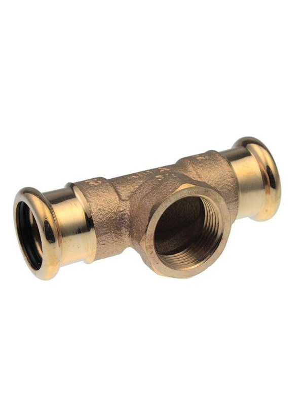 Vsh Fabrieken Xpress copper threaded t-piece fff 22xrp3/4x22