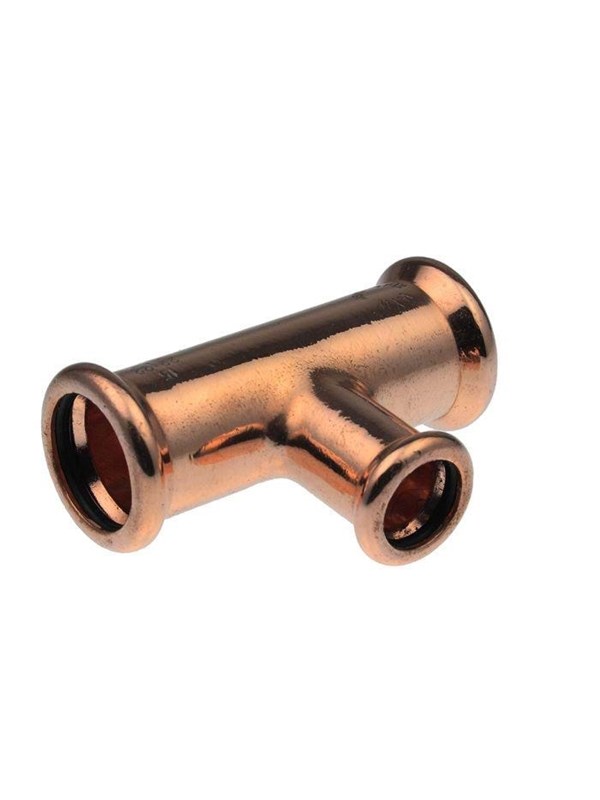 Vsh Fabrieken Xpress copper reduced t-piece fff 28x22x28