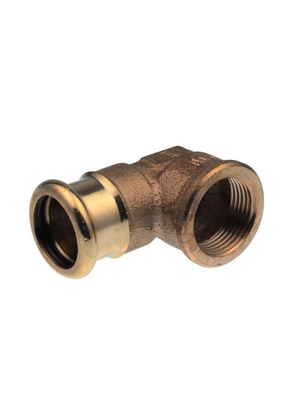 Vsh Fabrieken Xpress kupari kulmaadapteri 90 astetta ff 22xrp3/4