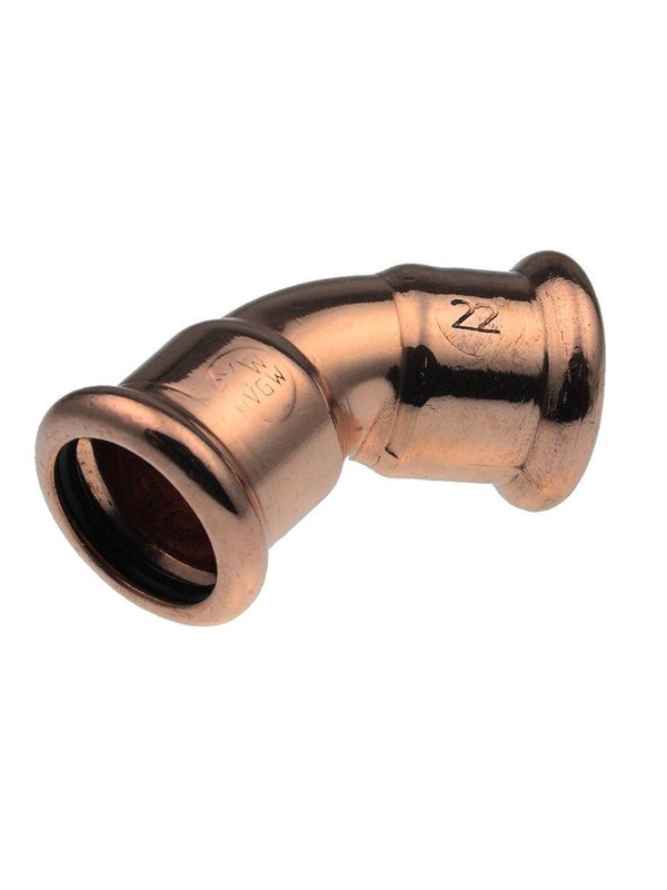 Vsh Fabrieken Xpress copper elbow 45 deg. ff 28