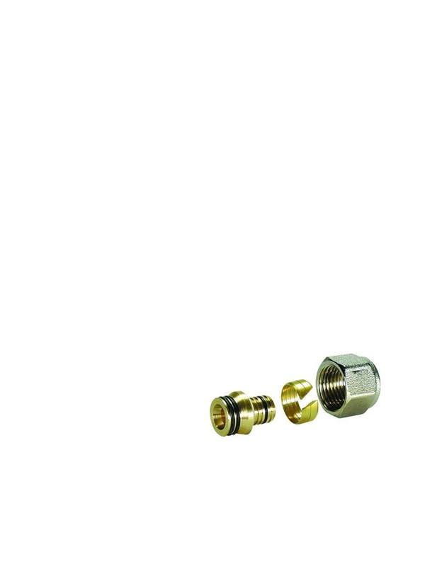 Pettinaroli Complete adapting set for polyethylene pipe brass 1/2x15/10 pex