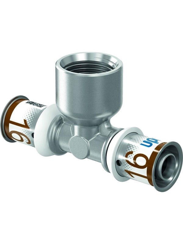 Uponor s-press plus tee adapter female thread 25 mm x 12