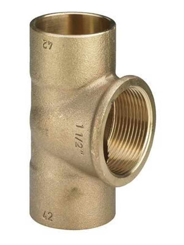 Viega T-piece 22 x 3/4"" x 22 mm gunmetal