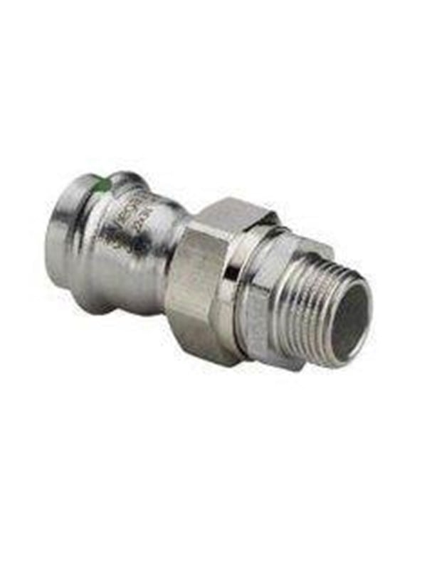 Viega sanpress inox sovitinliitos 22 x 3/4 438302