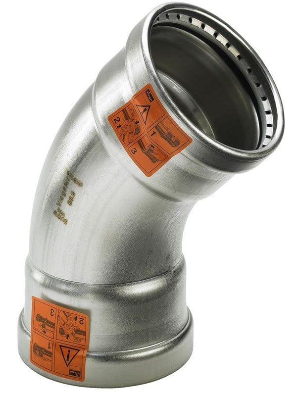 Viega sanpress inox xl kyynärpää 45° 88.9 482664