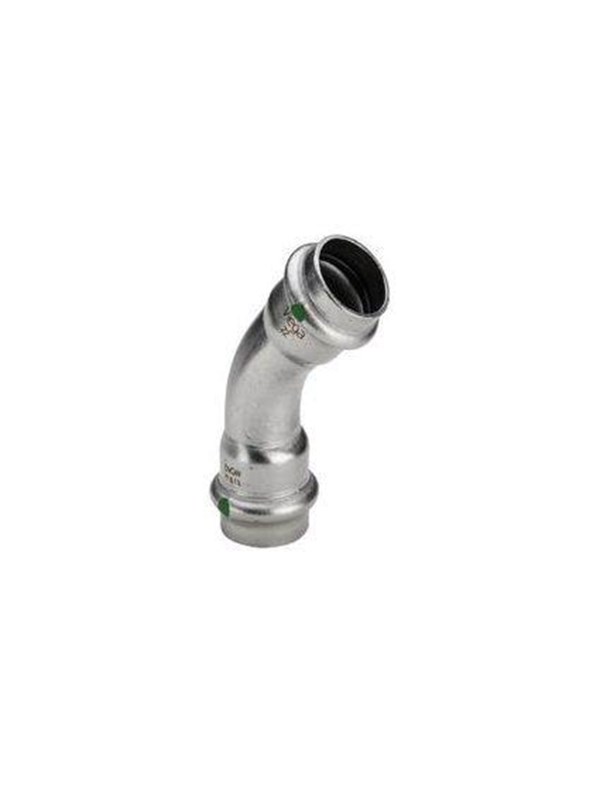 Viega sanpress inox kyynärpää 45° 54 435370