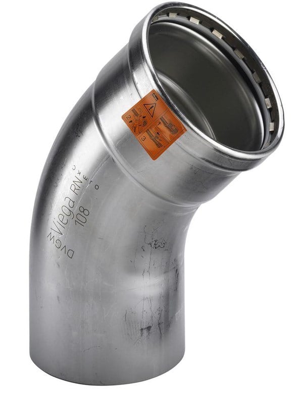 Viega Sanpress inox xl kyynärpää 45° 76.1 482688