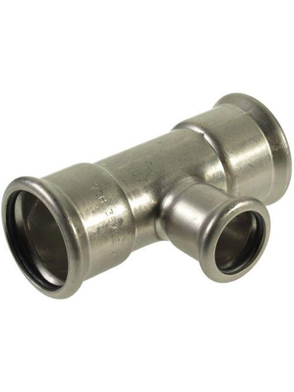 Vsh Fabrieken Xpress ruostumaton teräs pienennetty t-liitin fff 76.1x35x76.1