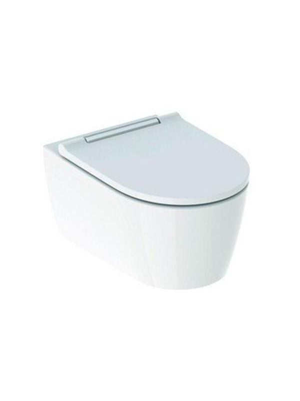 Geberit one hanging toilet bowl / seat 370x343x540mm t / in.cist chrome porcelain keratect