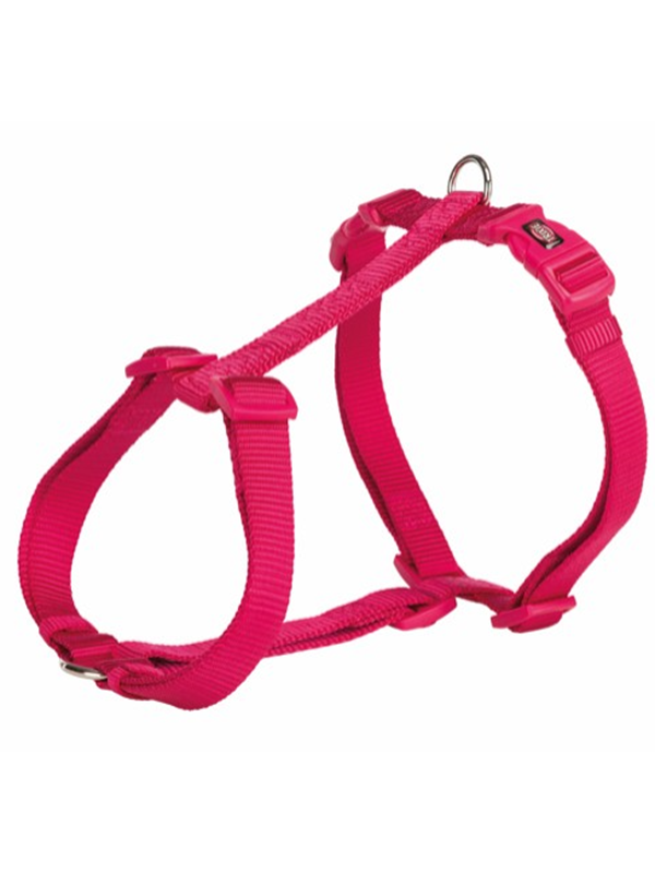 Trixie Premium H-Harness XXS-XS: 20-32 cm/10 mm Fuksia