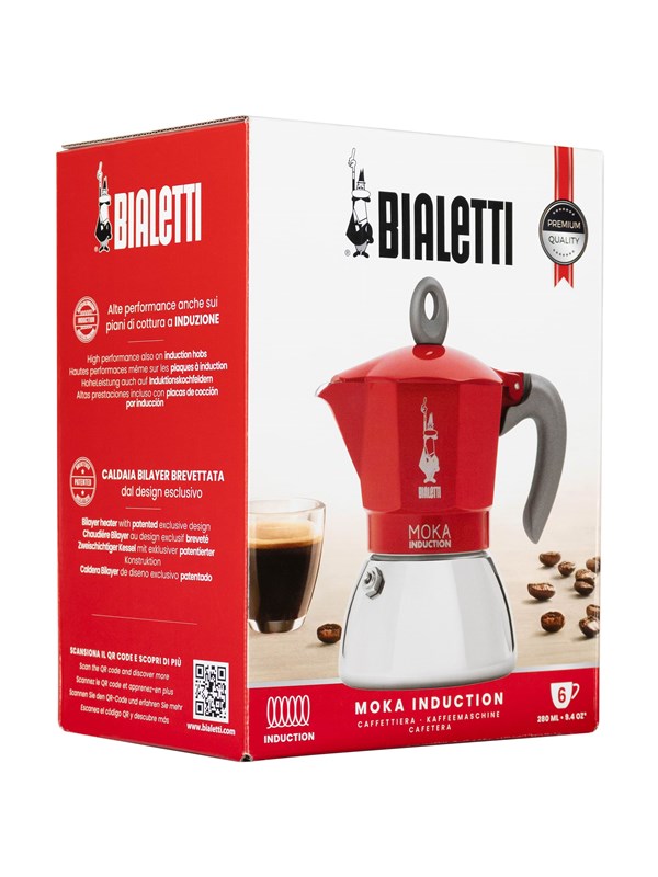 Bialetti Moka Induction 2.0 - 6 kupillista