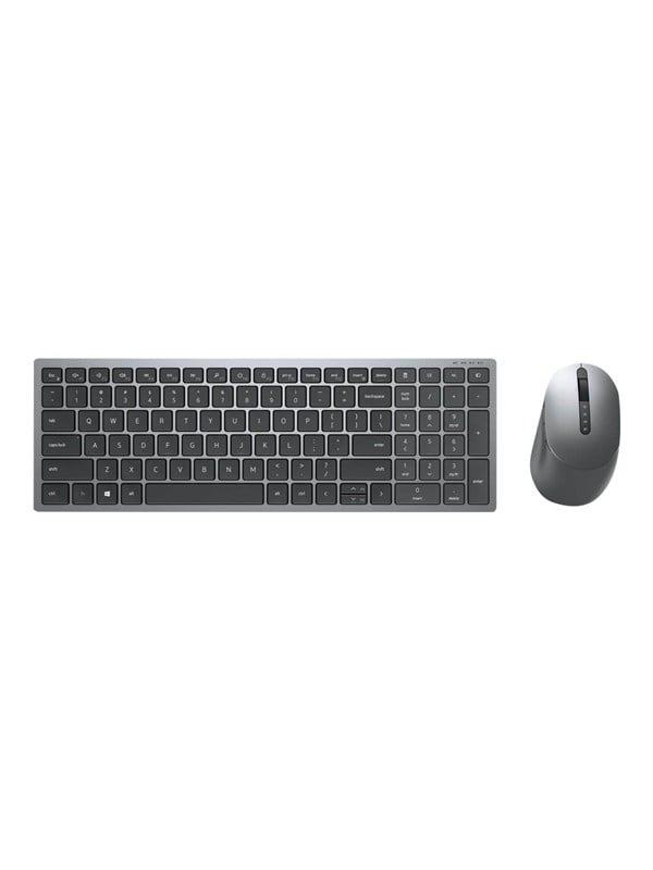 Dell Multi-Device Wireless Näppäimistö and Mouse Combo Nordic Layout (Danish / Norwegian / Swedish / Finnish) - Näppäimistö ja Hiirisetti - Pohjoismainen - Harmaa