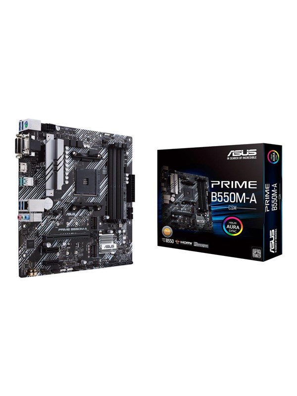 ASUS PRIME B550M-A/CSM Emolevy - AMD B550 - AMD AM4 - DDR4 RAM - Micro-ATX