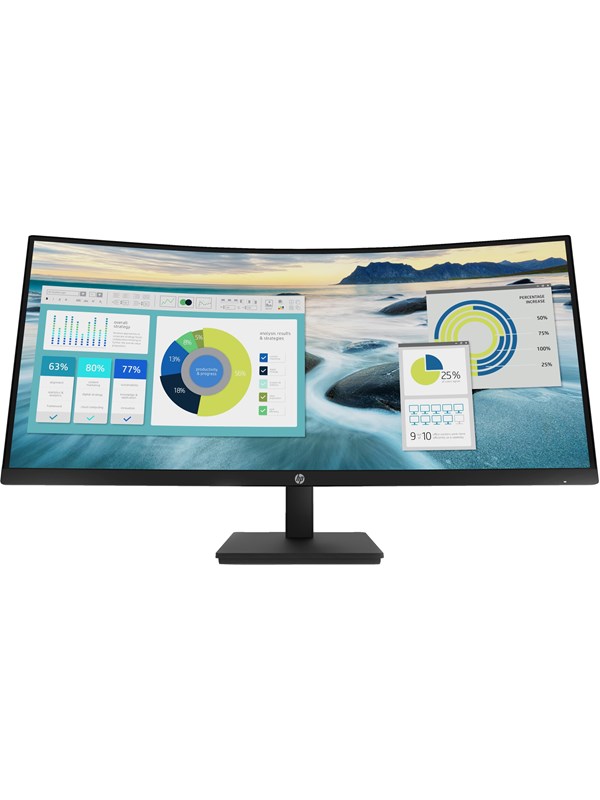 HP P34hc G4 - 3440x1440 - VA - Kaareva - USB HUB - Kaiuttimet