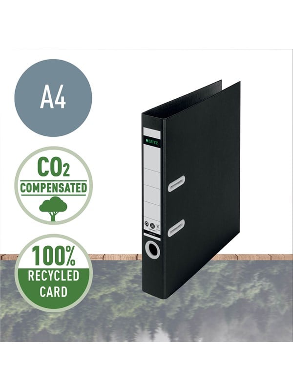 Leitz 180° Recycle mappi, musta