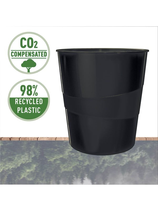 Leitz Recycle paperikori, musta