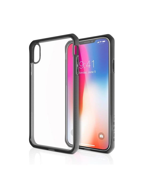 ITSKINS HYBRID FROST cover for iPhone XS Max® - Black and transparent
