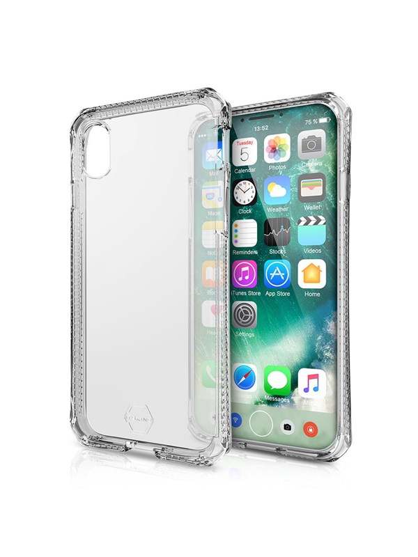 ITSKINS case for iPhone X. Läpinäkyvä