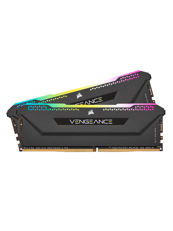 Corsair Vengeance RGB PRO SL DDR4-3200 - 16GB - CL16 - Dual Channel (2 pcs) - AMD Optimized - Musta RGB