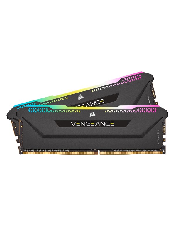 Corsair Vengeance RGB PRO SL DDR4-3200 - 32GB - CL16 - Dual Channel (2 pcs) - Intel XMP - Musta RGB