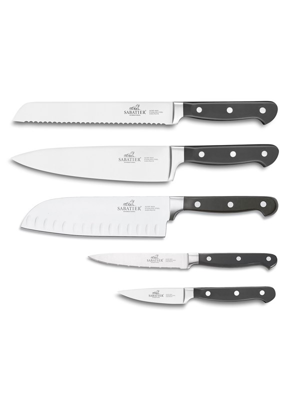 Lion Sabatier Pluton knife set steel/black