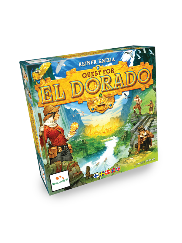 Lautapelit Quest for El Dorado (Pohjoismainen + Eng.)
