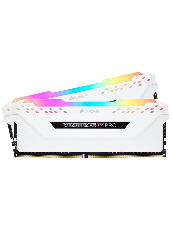 Corsair Vengeance RGB PRO DDR4-3200 - 32GB - CL16 - Dual Channel (2 pcs) - Intel XMP - Valkoinen RGB