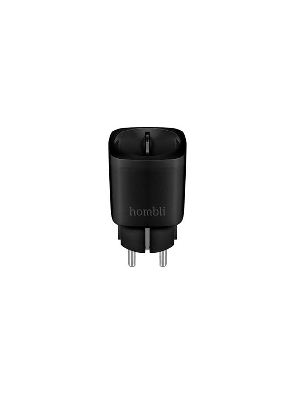 Hombli Smart Socket with Energy Monitoring - Musta