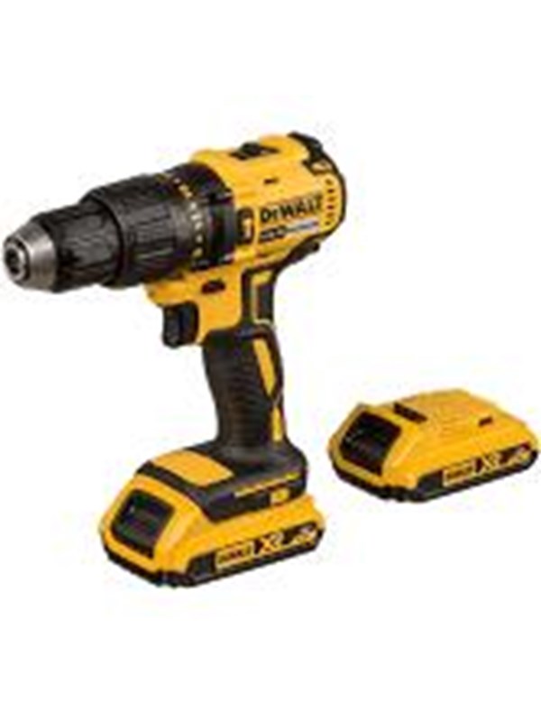 Dewalt 18V XR harjaton kompakti porakone - 2 x 2Ah