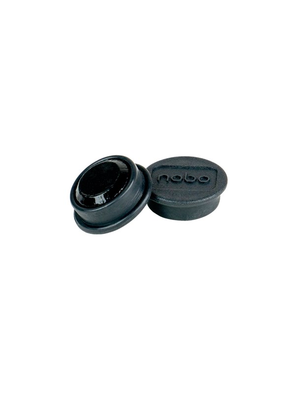 Nobo Magneettitaulun magneetit, 10kpl pakkaus, 24mm mustia magneetteja Musta