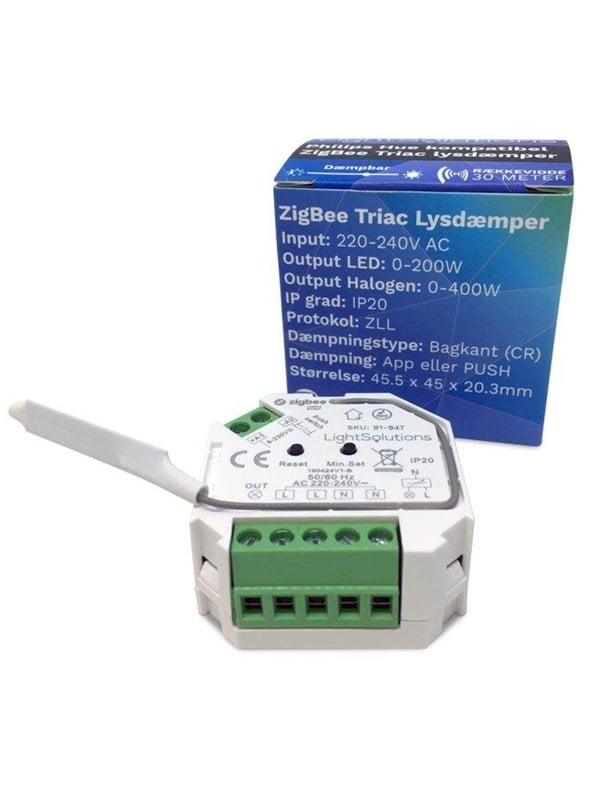 Light Solutions Mini ZigBee Triac himmennin - 200W