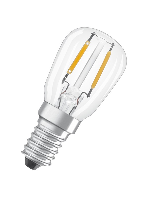 Osram LED-lamppu T26 2.2W/827 (12W) filament clear E14