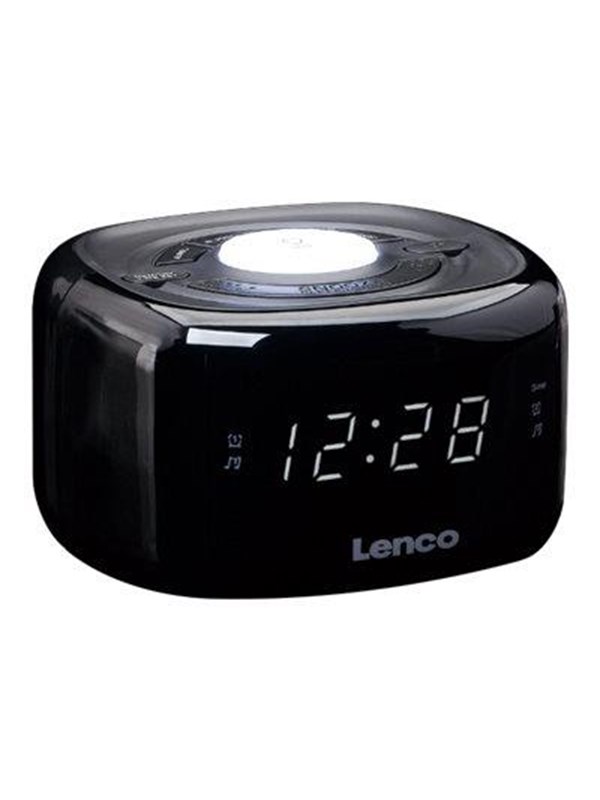 Lenco CR-12 - Kelloradio - FM - 3D-ääni - Musta