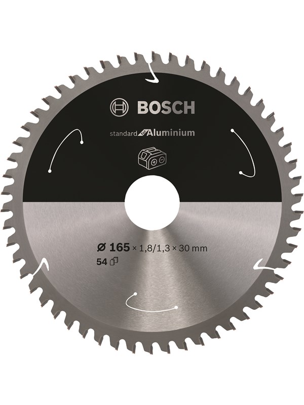 Bosch Standard for Aluminium -pyörösahanterä johdottomiin sahoihin 165 x 1,8 / 1,3 x 30 T54