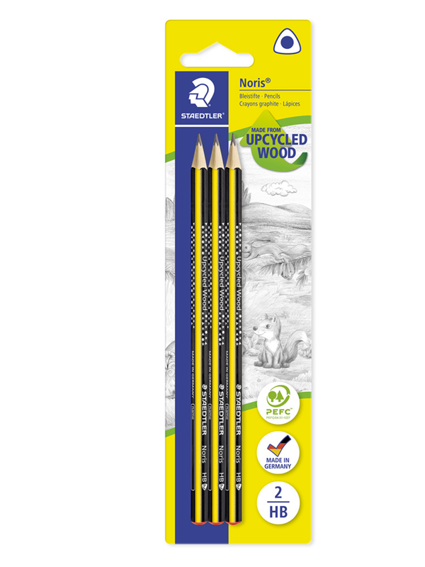 Staedtler Pencil Noris HB 3pcs bc 100% PEFC