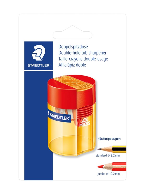 Staedtler Double-hole tub sharpener round BK