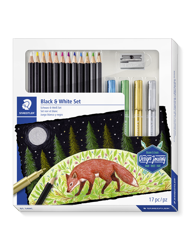 Staedtler Mixed Musta & Valkoinen Set 100% PEFC