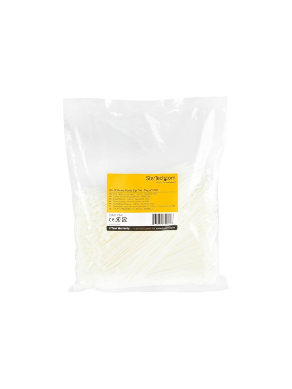 StarTech.com Kaapelisiteet 3mm 1000 kpl.
