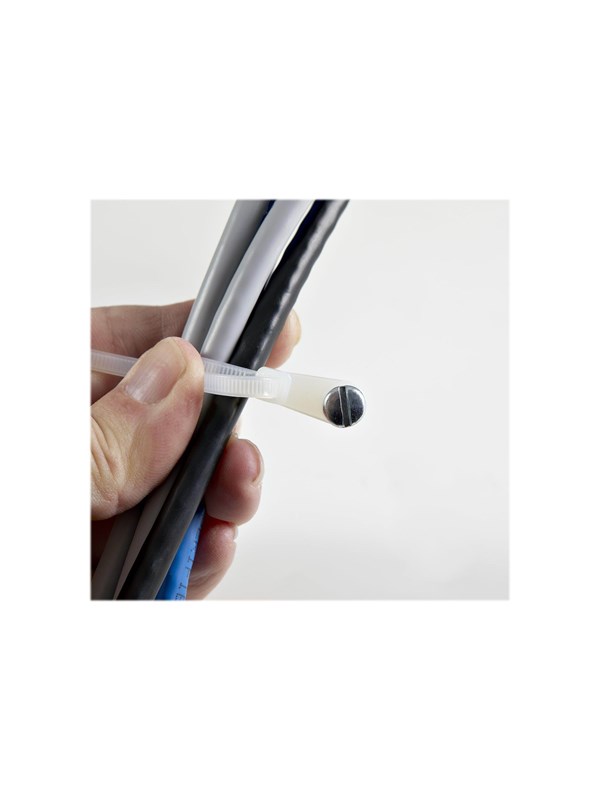 StarTech.com Kaapelisiteet kiinnitysreiällä 3mm, 100 kpl.