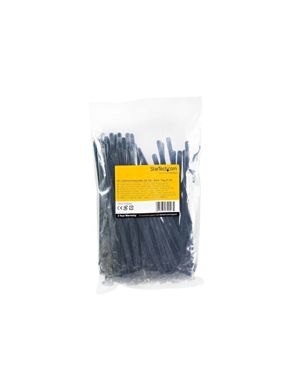 StarTech.com Reusable Cable Ties 100 pcs.