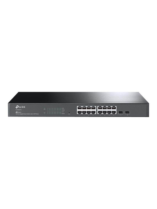 TP-Link TL-SG2218 etStream 16-Portin Gigabit Smart-kytkin, jossa on 2 SFP-paikkaa.