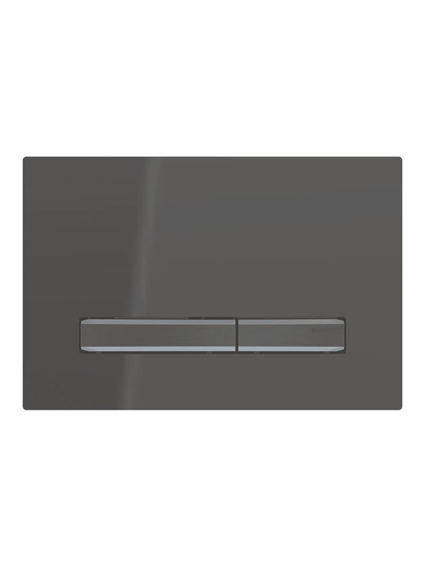 Geberit sigma50 actuator plate 246 x 164 x 14 mm deep black/black chrome
