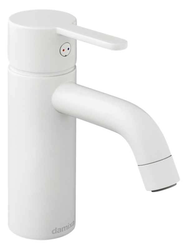 Damixa silhouet basin mixer small matt Valkoinen