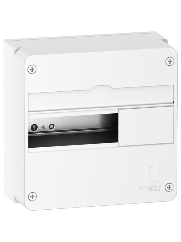 Schneider Electric Enclosure wall-mounted panel resi9 cx reis9 board 1 row 13 modulator Valkoinen ral9003 Ilman door