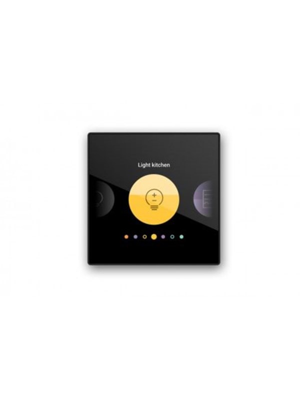 Niko-Servodan Digital Musta connected customisable control screen for niko home control 24 v screw fixing