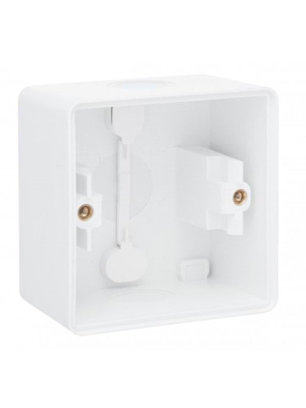 Niko-Servodan Splashproof surface-mounting box with two single flexible inputs for mounting one function Valkoinen