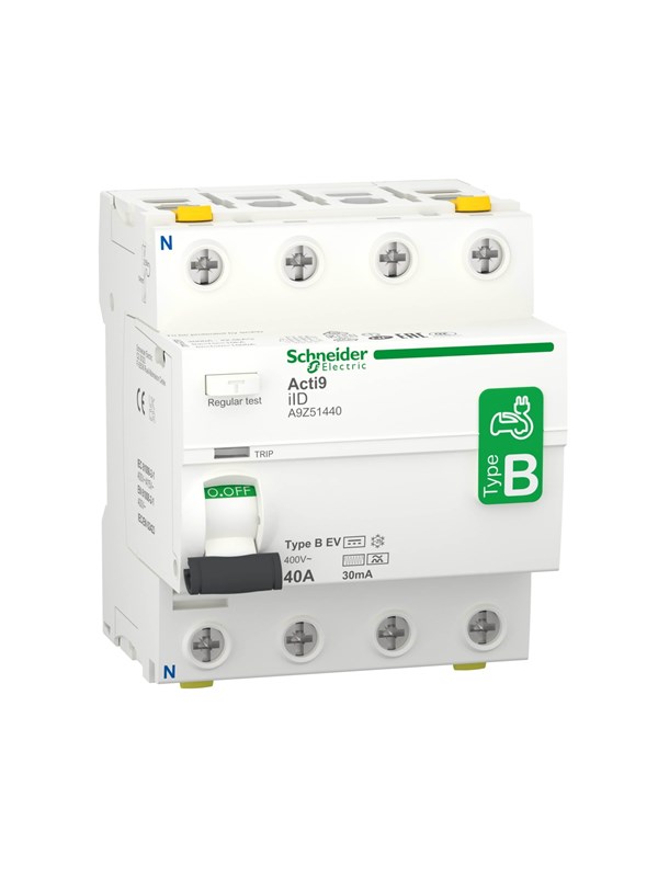 Schneider Electric Rccb earth leakage protection 4p 40a 30ma b-class speciel design for ev-electrical Ajoneuvot charger ac/dc
