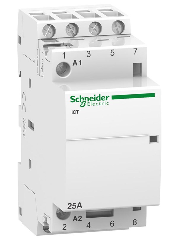 Schneider Electric Acti9 ict manual control contactor 25 a 4 no 220 - 240 v ac 50 hz