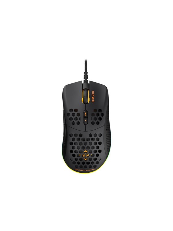 Deltaco PELAAVA DM210 - Hiiri - 7 painiketta - Musta