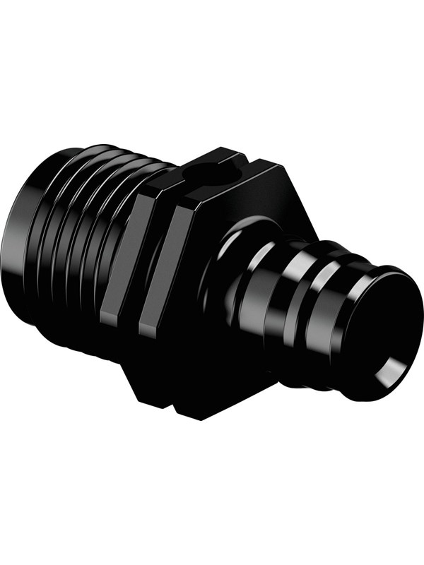 Uponor q&e adapter male thread ppsu Musta 16 x 12